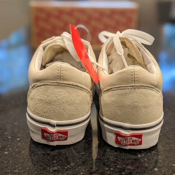 Vans Old Skool Turtle Dove True White Skate Shoe Women Size 9 1/2 Mens 8 Nwt ❤️ - Picture 5 of 6